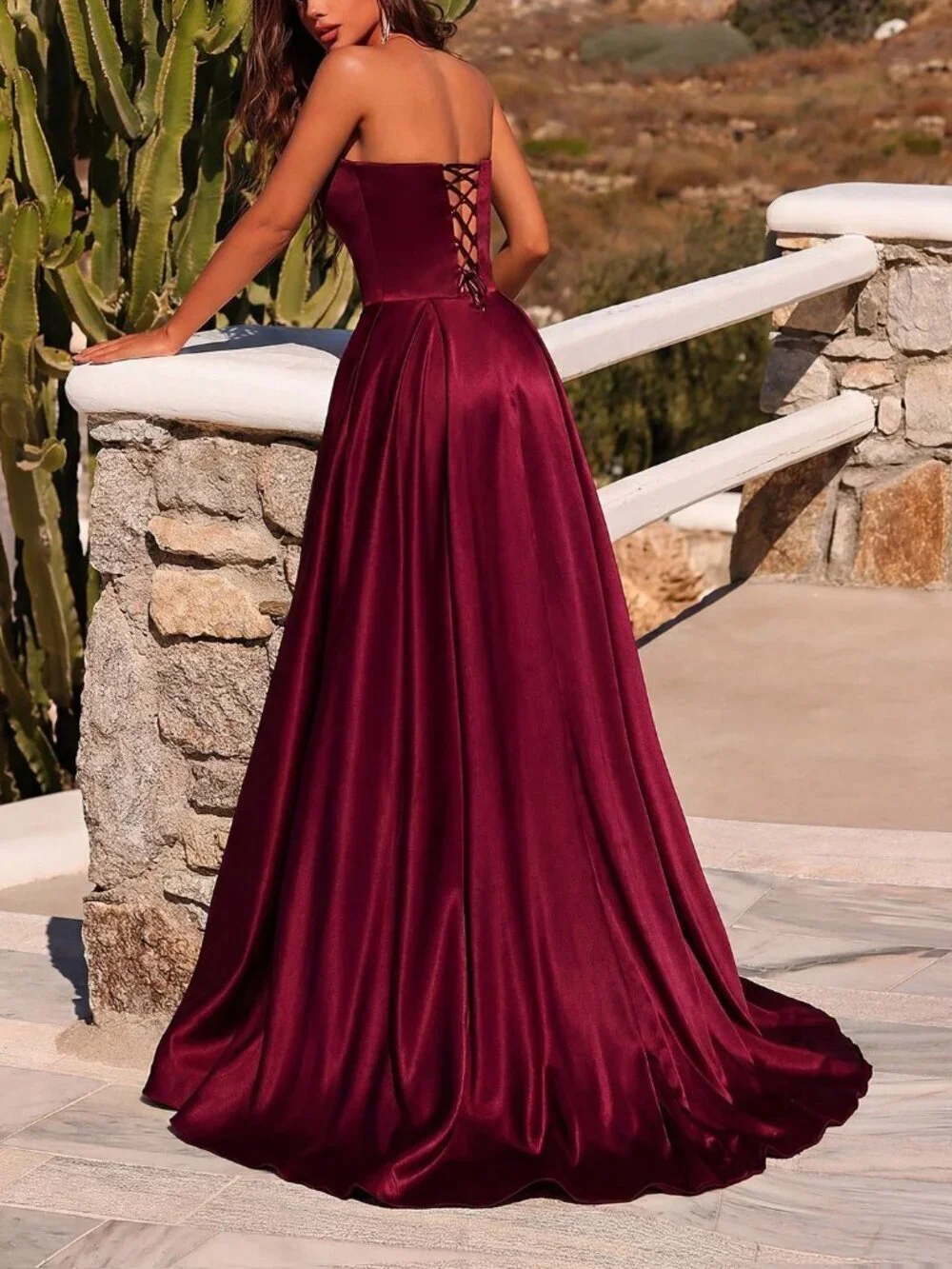 N/A burgundy elegant
